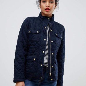 J Crew Quilted Jacket - Navy - XL